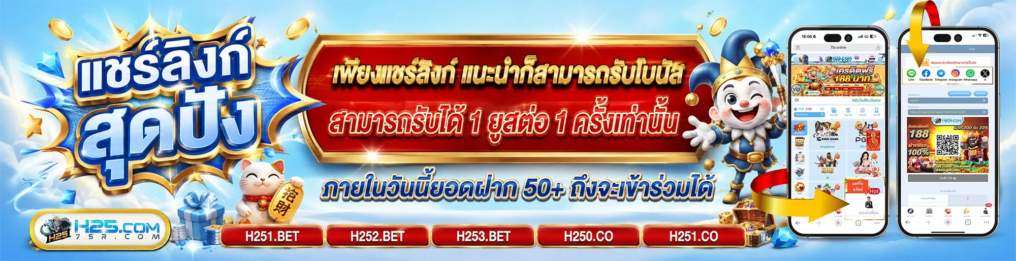 เกมสล็อตออนไลน์ยอดฮิตบน H25 เว็บตรง หลากหลายค่ายให้เลือกเล่น
